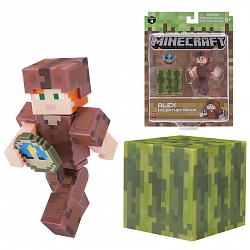 Фигурка Minecraft Alex in Leather Armor, 8 см (Jazwares, TM19975) - миниатюра