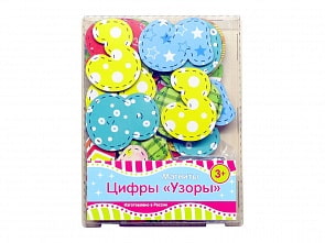 Игровой набор деревянный – магнитные Цифры с узорами (Paremo, PE720-214)