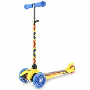 Самокат 3-х колесный - Вспыш, управление наклоном, светящиеся PU колеса (Next, MINI203-AVSPsim)