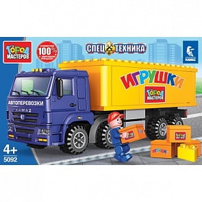 Конструктор КамАЗ Фура 106 деталей (Город мастеров, 5092-KK)