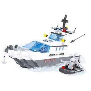 Конструктор Патруль. Полицейский катер, 381 деталь (Ausini, 23602)