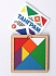 Игра головоломка деревянная – Танграм, цветная, малая  - миниатюра №1