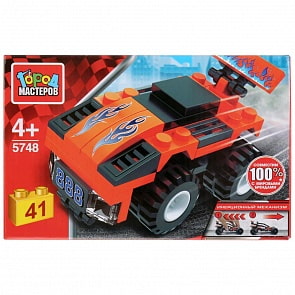Конструктор из серии Ралли: Спорткар инерционный, 41 деталь (Город мастеров, 5748-BY)