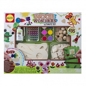 Большой набор - Деревянные поделки, от 5 лет (Alex, 557)