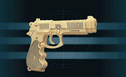 Сборная деревянная модель - Пистолет Беретта 