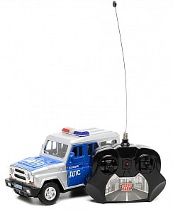 Машина УАЗ Hunter «ДПС» на радиоуправлении свет, звук 1:24 (Технопарк, UAZ-RC-1sim)
