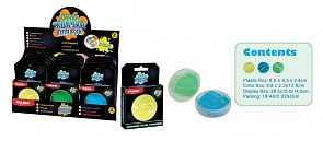 Жвачка для рук – Цвета, светящиеся в темноте, объем 50 гр. (Paulinda, 170403-D)