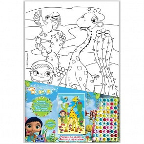 Роспись по холсту - Висспер и друзья, стразы, холст (Росмэн, 33253)