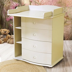 Комод Красная Звезда С 421 тип 32 с настилом, слоновая кость (Красная Звезда, КЗ-С 421_слоновая кость)