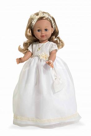 Кукла виниловая с темными волосами Elegance в одежде, с аксессуаром, 42 см 