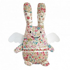 Игрушка мягкая - Зайка с крылышками с погремушкой, 12 см, Liberty (Trousselier, TRO-V1080 83)