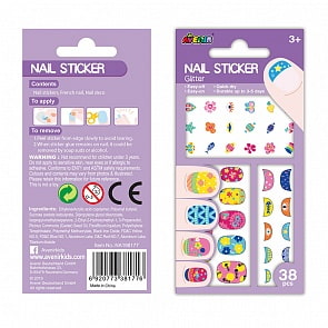 Блестящие наклейки на ногти: цветы (Avenir, NA198177)