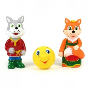 Набор для купания – Лиса, Волк и Колобок (Играем вместе, 149RUS-PVCsim)