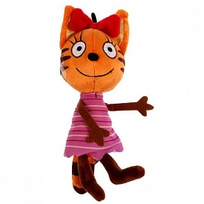 Игрушка мягкая Карамелька в пляжной одежде 14 см Три Кота озвученная (Мульти-Пульти, A20158-14)