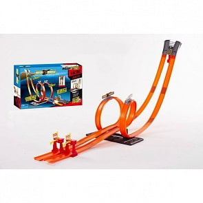Гоночный трек - с мертвой петлей и 2-мя металлическими машинками 7,5 см (Технопарк, S8829-Rsim)