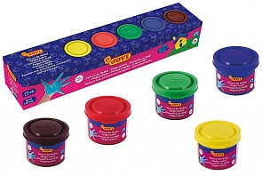 Краски для рисования руками 5 цветов по 35 мл (Jovi, 540)