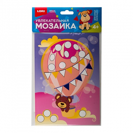 Мозаика увлекательная - Мишка на шаре, набор малый 