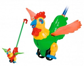 Каталка на палочке со звуком Петушок (Проф-Пресс, И-0473)