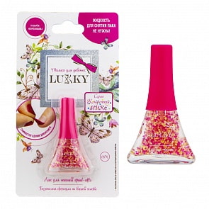 Лак для ногтей Peel-off, серии Конфетти-Микс, розово-золотистый микс, 5,5 мл (1toy, Т16750)