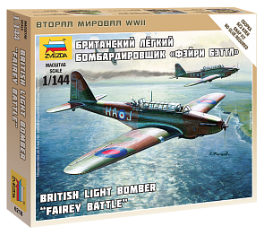 Сборная модель - Британский лёгкий бомбардировщик Фэйри Бэттл (ZVEZDA, 6218з)