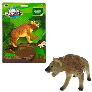 Фигурка из серии Юный натуралист – Гиена, термопластичная резина (Abtoys, PT-01168)
