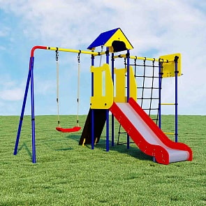 Дачный комплекс Замок + пластиковые качели (Romana, СГ000004333)