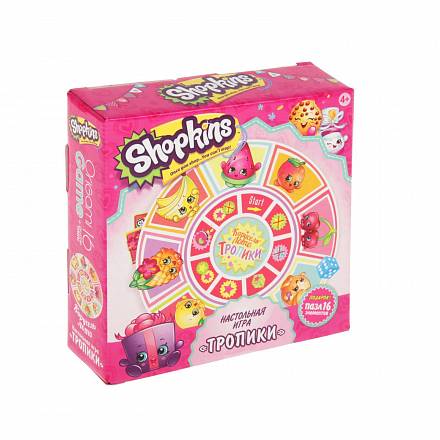 Игра настольная Shopkins - Карусель-лото – Тропики, пазл 16 элементов 