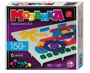 Мозаика фигурная, разноцветная, 150 фишек (Десятое королевство, 00966ДК)