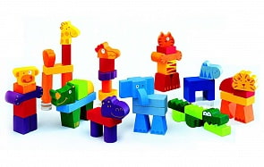 Конструктор – Животные, 52 детали (Djeco, 06311k)