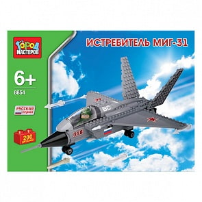 Конструктор – истребитель Миг-31, 200 деталей (Город Мастеров, BB-8854-Rsim)