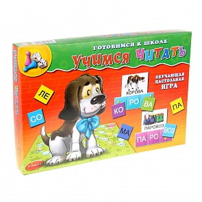 Настольная игра Готовимся к школе – Учимся читать (Рыжий Кот, ИН-8015)