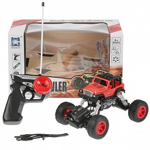 Джип радиоуправляемый CX1819-2A на аккумуляторе, usb зарядное устройство, разные цвета (S422-H08008) (ассортимент)
