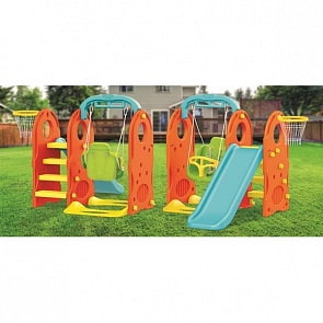 Игровой комплекс с горкой, кольцом и качелями, 4 в 1 (Dolu, 3023) Игровой комплекс с горкой, кольцом и качелями, 4 в 1 (Dolu, 3023)