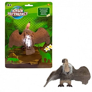 Фигурка из серии Юный натуралист – Гриф, термопластичная резина (Abtoys, PT-01176)