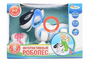 Интерактивная игрушка – Робопес, на инфракрасном пульте, свет + звук (Играем вместе, B903251-Rsim)