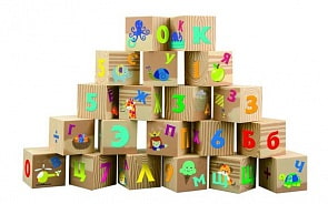 Мягкие кубики - Буквы и цифры, русские (Little Hero, 3045)