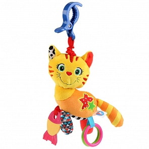 Текстильная игрушка подвеска с вибрацией - Котик (Умка, RV-C4)