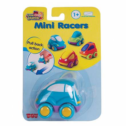 Инерционная гоночная машина Mini Racers, синяя 
