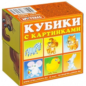 Кубики-картинки №4, хорошие знакомые (Стеллар, 00804)