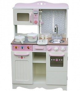 Кухня Барбара, с посудой (Lanaland, W10C058A)