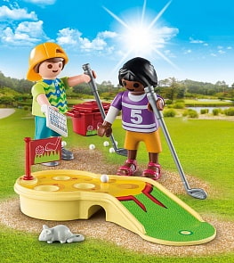 Конструктор Playmobil. Экстра-набор: Играющие дети в минигольф (Playmobil, 9439pm)