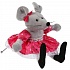 Мягкая игрушка – Мышка с бантиком и в платье, 15 см  - миниатюра №1