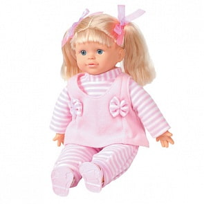 Интерактивная кукла 38 см., 15 функций, реагирует на прикосновения, учит частям тела (Карапуз, 68090-RUsim)