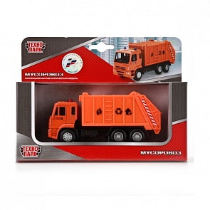 Мусоровоз металлический инерционный, 12 см (Технопарк, X600-H09093-Rsim) 