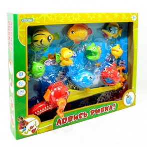 Игровой набор – Рыбалка, удочка и 9 рыбок  (Bairun, Y9436015) Игровой набор – Рыбалка, удочка и 9 рыбок  (Bairun, Y9436015)