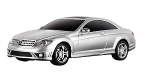 Машина на р/у - Mercedes CL63 AMG, серебряный, 1:24, свет (Rastar, 34200S)