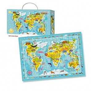 Пазл на внимательность - Мир животных (Dodo, R300133/300133)