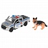 Модель Пикап Ford Ranger 20 см с собакой 4,5 см двери и багажник открываются инерционная металлическая  - миниатюра №3