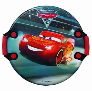 Круглая ледянка с плотными ручками Disney - Тачки, диаметром 54 см (1Toy, Т10839)