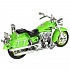 Мотоцикл металлический Крузер 14,5 см, свет, звук, выдвижная подножка, вращается руль   - миниатюра №4